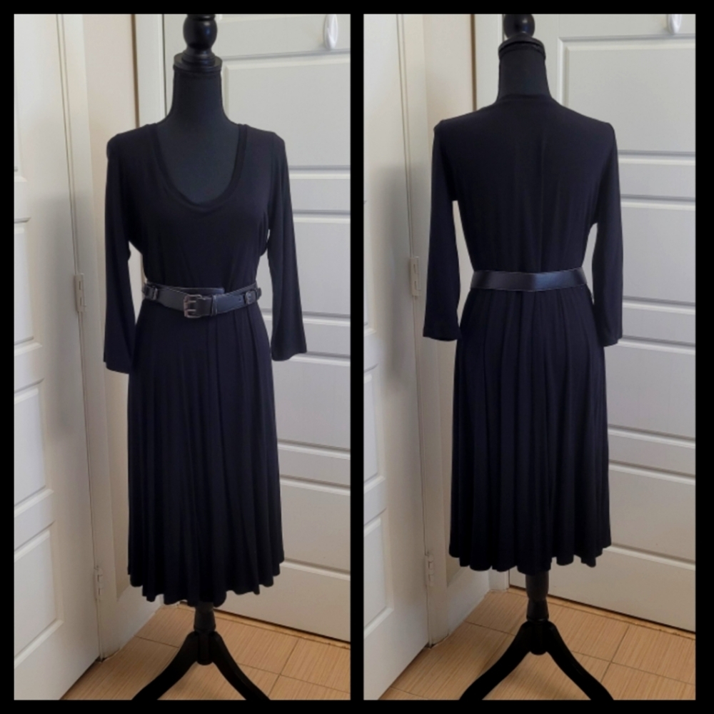 Calvin Klein black knit dress